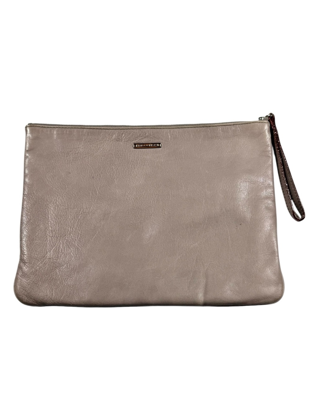 Rebecca Minkoff Leather Zipper Pouch/Clutch/Wristlet.